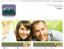 Tablet Screenshot of durenfamilydental.com